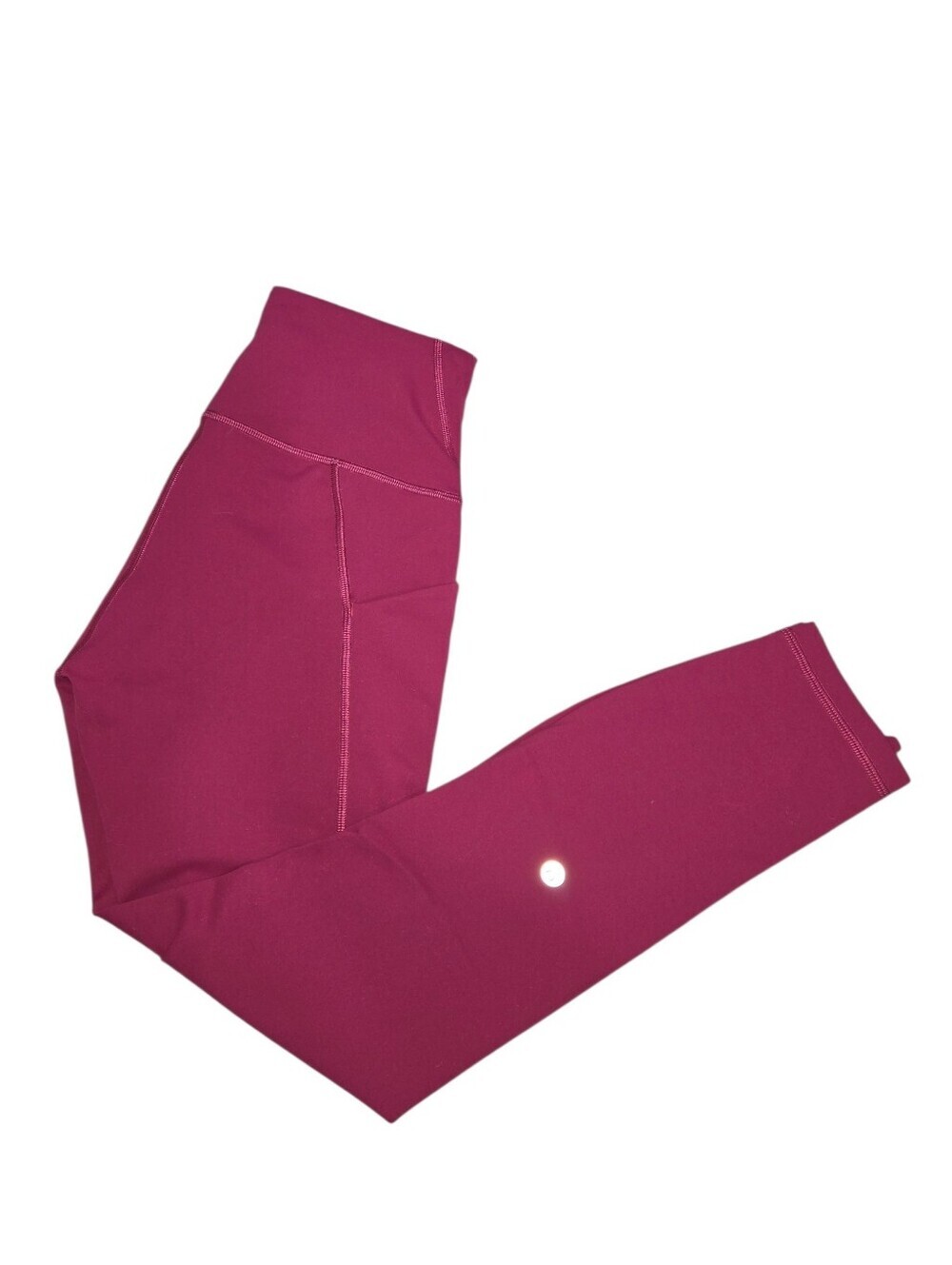 LULULEMON Magenta Hot Pink Leggings with Pockets Size 8 - Picture 4 of 10